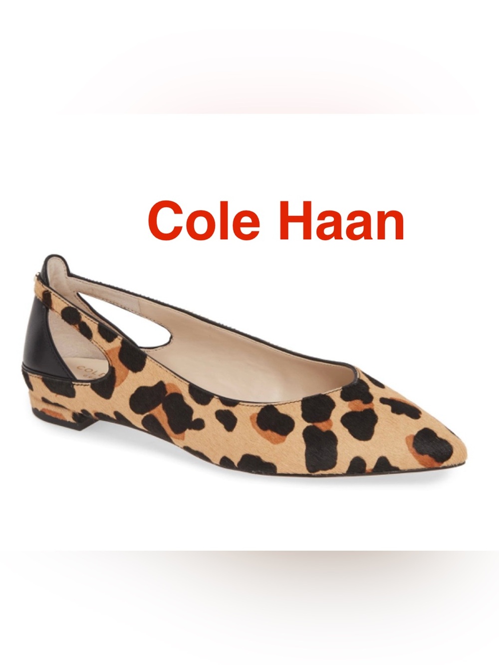 Cole Haan | “Ramsey” Jaguar Print Calf Hair Ballet Flat - Women’s 7B